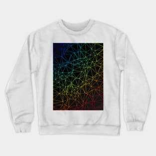 Gradient Color Mesh Crewneck Sweatshirt